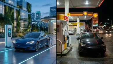 السيارة الكهربائية أم سيارة البنزين؟ مقارنة شاملة 2026 تساعدك على الاختيار الصحيح